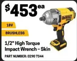 Blackwoods 1/2" High Torque Impact Wrench - Skin offer