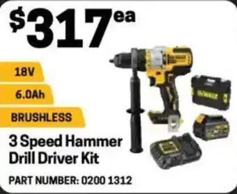 Blackwoods 3 Speed Hammer Drill Driver Kit offer