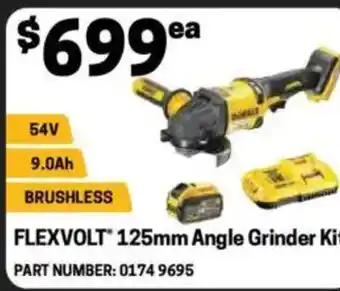 Blackwoods Flexvolt 125mm Angle Grinder Kit offer