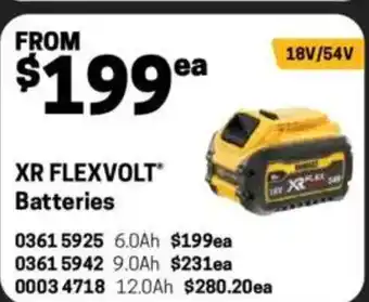 Blackwoods XR FLEXVOLT Batteries offer