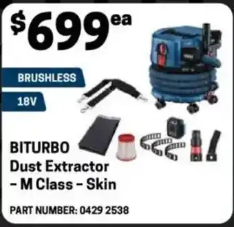 Blackwoods BITURBO Dust Extractor - M Class - Skin offer