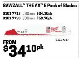 Blackwoods SAWZALL THE AX 5 Pack of Blades offer