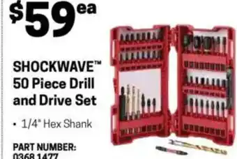 Blackwoods Shockwave 50 Piece Drill and Drive Set offer