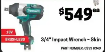 Blackwoods 3/4" Impact Wrench - Skin offer