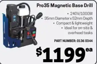 Blackwoods Pro35 Magnetic Base Drill offer