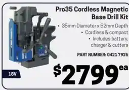 Blackwoods Pro35 Cordless Magnetic Base Drill Kit offer