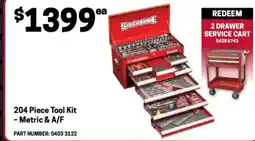 Blackwoods 204 Piece Tool Kit - Metric & A/F offer