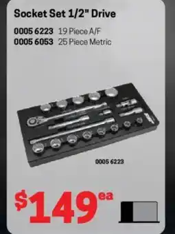 Blackwoods Socket Set 1/2" Drive offer