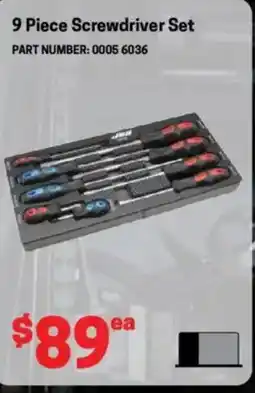 Blackwoods 9 Piece Screwdriver Set offer