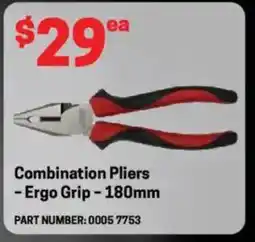 Blackwoods Combination Pliers -Ergo Grip - 180mm offer