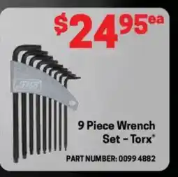 Blackwoods 9 Piece Wrench Set - Torx offer