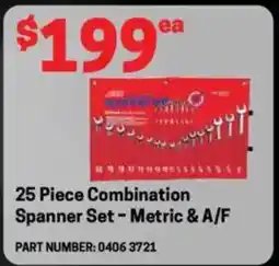 Blackwoods 25 Piece Combination Spanner Set-Metric & A/F offer