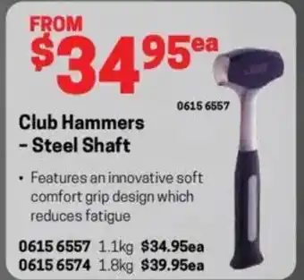 Blackwoods Club Hammers - Steel Shaft offer