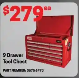 Blackwoods 9 Drawer Tool Chest offer