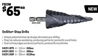 Blackwoods OnSite+ Step Drills 20mm offer