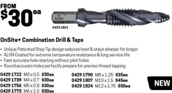 Blackwoods OnSite+ Combination Drill & Taps M5x0.8 offer