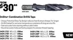 Blackwoods OnSite+ Combination Drill & Taps M12x1.75 offer