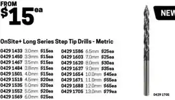 Blackwoods OnSite+ Long Series Step Tip Drills - Metric 3.8mm offer