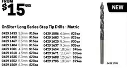 Blackwoods OnSite+ Long Series Step Tip Drills - Metric 6.5mm offer