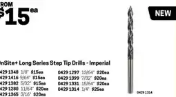 Blackwoods OnSite+ Long Series Step Tip Drills - Imperial 3/16 offer