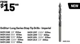 Blackwoods OnSite+ Long Series Step Tip Drills - Imperial 13/64 offer