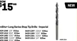 Blackwoods OnSite+ Long Series Step Tip Drills - Imperial 15/64 offer