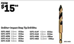 Blackwoods OnSite+ Impact Step Tip Drill Bits 3.0mm offer