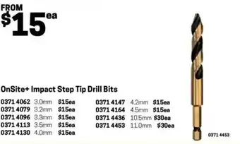 Blackwoods OnSite+ Impact Step Tip Drill Bits 3.2mm offer