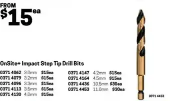 Blackwoods OnSite+ Impact Step Tip Drill Bits 3.3mm offer