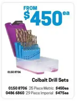 Blackwoods Colbalt Drill Sets 25 Piece Metric offer