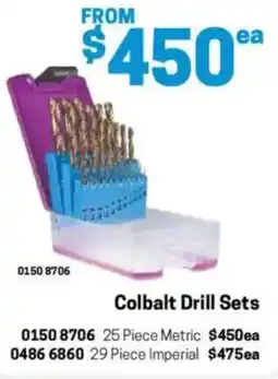 Blackwoods Colbalt Drill Sets 29 Piece Imperial offer