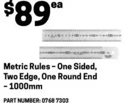 Blackwoods Metric Rules - One Sided Two Edge One Round End offer