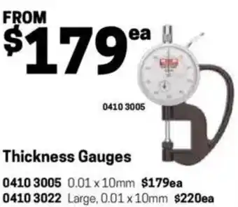 Blackwoods Thickness Gauges offer