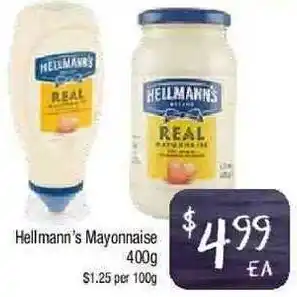 Foodworks Hellmann's Mayonnaise 400g offer