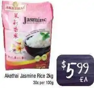 Akethai Jasmine Rice 2Kg