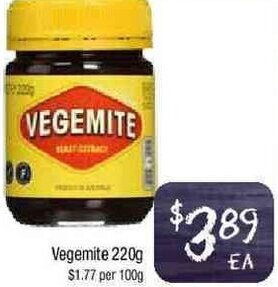 Foodworks Vegemite 220g offer