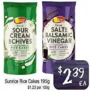 Sunrice Rice Cakes 195g