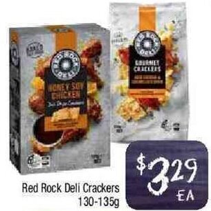 Foodworks Red Rock Deli Crackers 130-135g offer