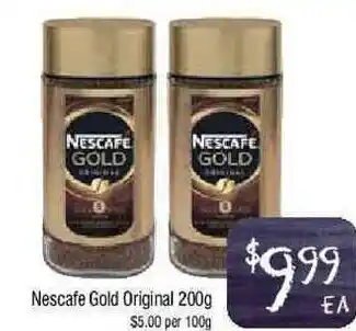 Foodworks Nescafe Gold Original 200g offer