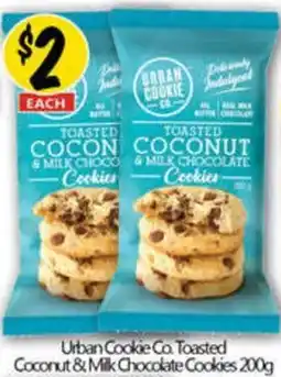 NQR Urban Cookie Co. Toasted Coconut & Milk Chocolate Cookies offer