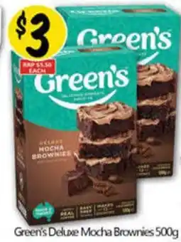 NQR Green's Deluxe Mocha Brownies offer