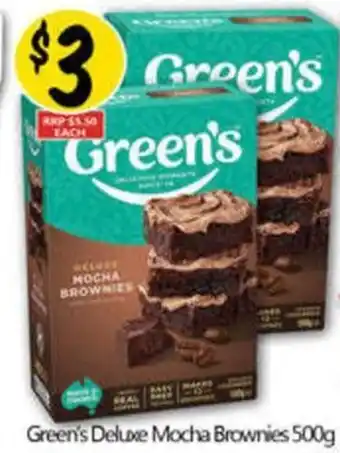 NQR Green's Deluxe Mocha Brownies offer