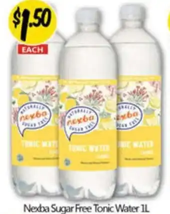 NQR Nexba Sugar Free Tonic Water offer