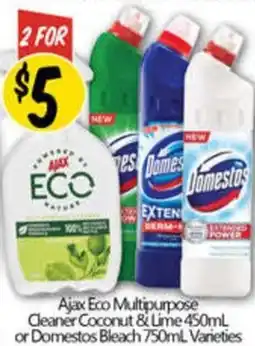 NQR Ajax Eco Multipurpose Cleaner Coconut & Lime offer