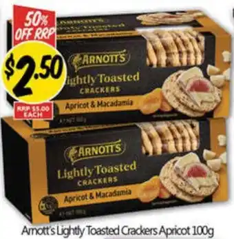 NQR Amott's Lightly Toasted Crackers Apricot offer