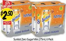 NQR Sunkist Zero Sugar Mini offer