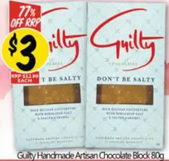 NQR Guilty Handmade Artisan Chocolate Block offer