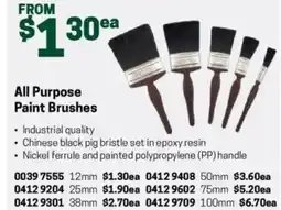 Blackwoods All Purpose Paint Brushes offer