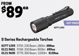 Blackwoods S Series Rechargeable Torches offer