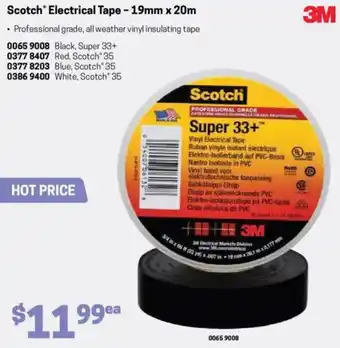 Blackwoods Scotch Electrical Tape - 19mm x 20m offer